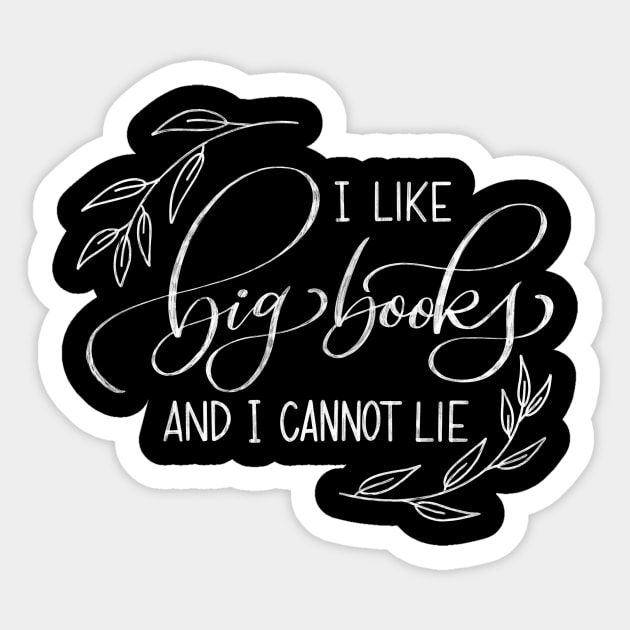 I Like Big Books 2 Sticker by Thenerdlady